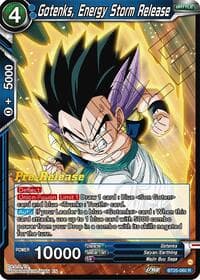 Gotenks, Energy Storm Release - Legend of the Dragon Balls Pre-Release Cards - Dragon Ball Super: Masters card
