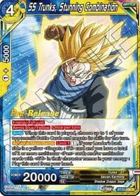 SS Trunks, Stunning Combination - Legend of the Dragon Balls Pre-Release Cards - Dragon Ball Super: Masters card