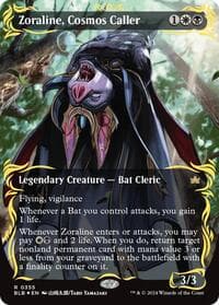 Zoraline, Cosmos Caller (Borderless) (Raised Foil) - Bloomburrow - Magic: The Gathering card