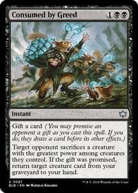Consumed by Greed - Bloomburrow - Magic: The Gathering card