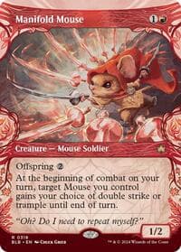 Manifold Mouse (Showcase) - Bloomburrow - Magic: The Gathering card