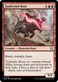 Quaketusk Boar - Bloomburrow - Magic: The Gathering card