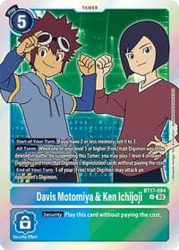 Davis Motomiya & Ken Ichijoji - Secret Crisis - Digimon Card Game card