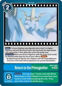 Return to the Primogenitor - Secret Crisis - Digimon Card Game card
