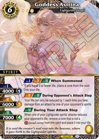 Goddess Astrina - Strangers in the Sky - Battle Spirits Saga card