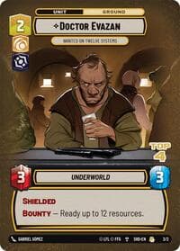Doctor Evazan - Wanted on Twelve Systems (Top 4) - Organized Play Promos - Star Wars: Unlimited card