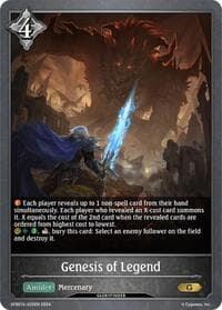 Genesis of Legend (GFB01b-025EN) - GFB01: Guide to Glory - Shadowverse: Evolve card