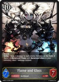 Flame and Glass - GFB01: Guide to Glory - Shadowverse: Evolve card