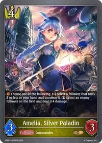 Amelia, Silver Paladin - GFB01: Guide to Glory - Shadowverse: Evolve card