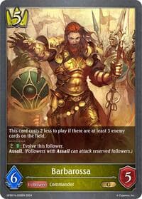 Barbarossa - GFB01: Guide to Glory - Shadowverse: Evolve card