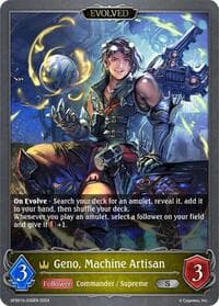 Geno, Machine Artisan (Evolved) (GFB01b-036EN) - GFB01: Guide to Glory - Shadowverse: Evolve card