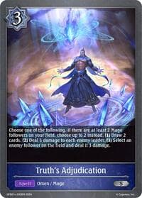 Truth's Adjudication - GFB01: Guide to Glory - Shadowverse: Evolve card