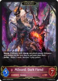 Milnard, Dark Fiend (Evolved) - GFB01: Guide to Glory - Shadowverse: Evolve card