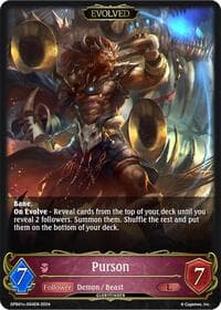 Purson (Evolved) - GFB01: Guide to Glory - Shadowverse: Evolve card