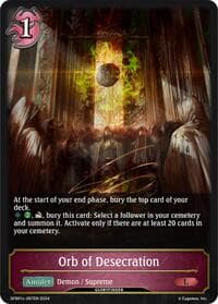 Orb of Desecration - GFB01: Guide to Glory - Shadowverse: Evolve card