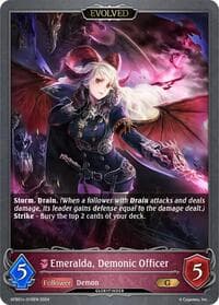 Emeralda, Demonic Officer (Evolved) - GFB01: Guide to Glory - Shadowverse: Evolve card
