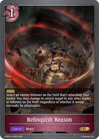 Relinquish Reason - GFB01: Guide to Glory - Shadowverse: Evolve card