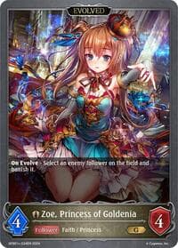 Zoe, Princess of Goldenia (Evolved) - GFB01: Guide to Glory - Shadowverse: Evolve card