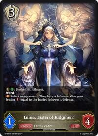 Laina, Sister of Judgment - GFB01: Guide to Glory - Shadowverse: Evolve card