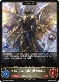 Garula, Ruler of Storms (Evolved) - GFB01: Guide to Glory - Shadowverse: Evolve card