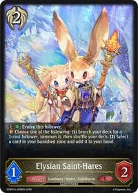 Elysian Saint-Hares - GFB01: Guide to Glory - Shadowverse: Evolve card