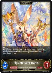 Elysian Saint-Hares (Evolved) - GFB01: Guide to Glory - Shadowverse: Evolve card