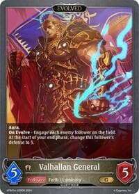 Valhallan General (Evolved) - GFB01: Guide to Glory - Shadowverse: Evolve card