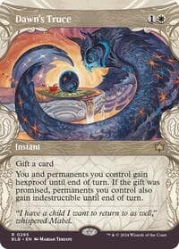 Dawn's Truce (Showcase) - Bloomburrow - Magic: The Gathering card