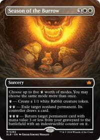 Season of the Burrow (Borderless) - Bloomburrow - Magic: The Gathering card