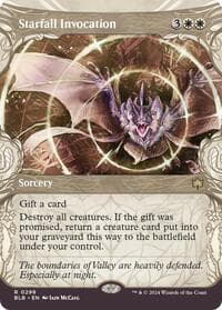 Starfall Invocation (Showcase) - Bloomburrow - Magic: The Gathering card