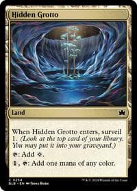 Hidden Grotto - Bloomburrow - Magic: The Gathering card