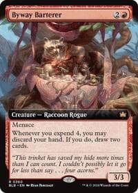 Byway Barterer (Extended Art) - Bloomburrow - Magic: The Gathering card