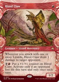 Hired Claw (Showcase) - Bloomburrow - Magic: The Gathering card
