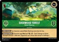 Sherwood Forest - Outlaw Hideaway - Shimmering Skies - Disney Lorcana card