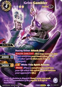 Grim Gambler (SPR) - Strangers in the Sky - Battle Spirits Saga card