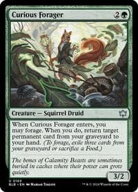 Curious Forager - Bloomburrow - Magic: The Gathering card