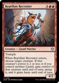 Reptilian Recruiter - Bloomburrow - Magic: The Gathering card