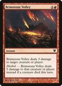 Brimstone Volley - Innistrad - Magic: The Gathering card