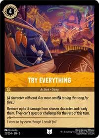 Try Everything - Shimmering Skies - Disney Lorcana card