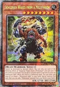 Sengenjin Wakes from a Millennium (Quarter Century Secret Rare) - The Infinite Forbidden - YuGiOh card