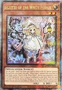 Elzette of the White Forest (Quarter Century Secret Rare) - The Infinite Forbidden - YuGiOh card