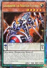 Disablaster the Negation Fortress (Quarter Century Secret Rare) - The Infinite Forbidden - YuGiOh card