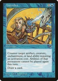 Interdict - Tempest - Magic: The Gathering card