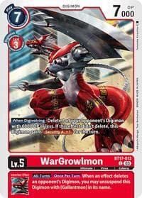 WarGrowlmon - Secret Crisis - Digimon Card Game card