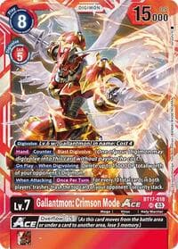 Gallantmon: Crimson Mode ACE - Secret Crisis - Digimon Card Game card