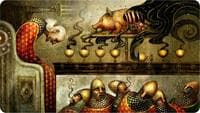 Seb McKinnon Playmat for Magic: The Gathering (Kickstarter Exclusive) - Feast of Succession - Ultra Pro Playmats - Playmats card