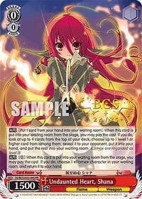 Undaunted Heart, Shana (PR) - Shakugan no Shana Premium Booster - Weiss Schwarz card