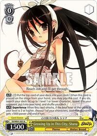 Growing Up in This City, Shana - Shakugan no Shana Premium Booster - Weiss Schwarz card