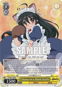 Shana in a Maid Outfit - Shakugan no Shana Premium Booster - Weiss Schwarz card