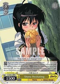 Shana Hesitating - Shakugan no Shana Premium Booster - Weiss Schwarz card